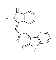 2H-Indol-2-one,3,3'-(2-oxo-1,3-propanediylidene)bis[1,3-dihydro- (9CI) picture