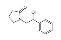 1-(2-hydroxy-2-phenylethyl)pyrrolidin-2-one结构式