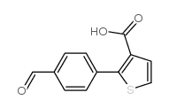 2-(4-Formylphenyl)thiophene-3-carboxylic acid结构式