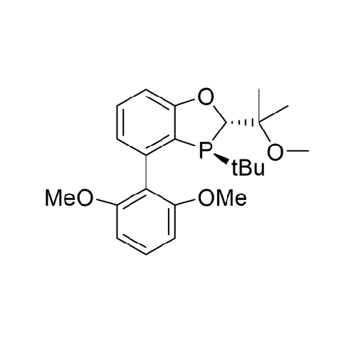 (2S,3S)-3-(tert-butyl)-4-(2,6-dimethoxyphenyl)-2-(2-methoxypropan-2-yl)-2,3-dihydrobenzo[d][1,3]oxaphosphole结构式