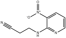 3-[(3-Nitro-2-pyridinyl)amino]propanenitrile结构式