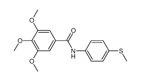 N-[4-(Methylthio)phenyl]-3,4,5-trimethoxybenzamide structure