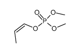 Phosphoric acid dimethyl(Z)-1-propenyl ester structure