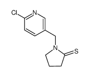 2-Pyrrolidinethione,1-[(6-chloro-3-pyridinyl)methyl]- structure