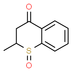 2-Methyl-2,3-dihydro-4H-1-benzothiopyran-4-one 1-oxide结构式