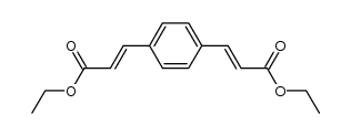(2E,2'E)-diethyl 3,3'-(1,4-phenylene)bis(2-propeonate)结构式