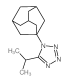 1H-Tetrazole,5-(1-methylethyl)-1-tricyclo[3.3.1.13,7]dec-1-yl-结构式