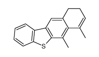 9,10-Dihydro-6,7-dimethylbenzo[b]naphtho[2,3-d]thiophene结构式