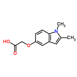 [(1,2-Dimethyl-1H-indol-5-yl)oxy]acetic acid结构式