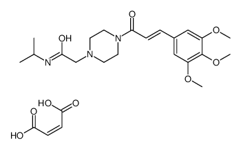 N-isopropyl-4-[1-oxo-3-(3,4,5-trimethoxyphenyl)allyl]piperazine-1-acetamide maleate Structure