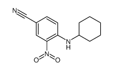 4-(cyclohexylamino)-3-nitrobenzonitrile Structure