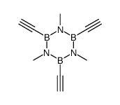 2,4,6-triethynyl-1,3,5-trimethyl-1,3,5,2,4,6-triazatriborinane结构式