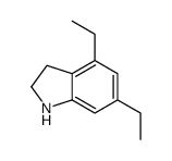 1H-Indole,4,6-diethyl-2,3-dihydro-(9CI)结构式