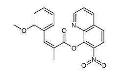 2-(2-Methoxybenzylidene)propanoic acid 7-nitro-8-quinolyl ester结构式