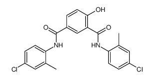 1-N,3-N-bis(4-chloro-2-methylphenyl)-4-hydroxybenzene-1,3-dicarboxamide Structure