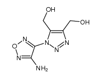 4-amino-3-[4,5-bis(hydroxymethyl)-1,2,3-triazol-1-yl]furazan结构式