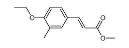 2-Propenoicacid,3-(4-ethoxy-3-methylphenyl)-,methylester,(2E)-(9CI)结构式