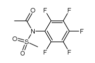 N-acetyl-N-(2,3,4,5,6-pentafluorophenyl)methanesulfonamide Structure