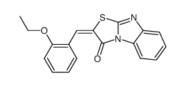 2-(2-ethoxy-benzylidene)-benzo[4,5]imidazo[2,1-b]thiazol-3-one结构式