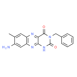 8-Amino-3-benzyl-7-methylbenzo[g]pteridine-2,4(1H,3H)-dione structure