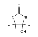 4-hydroxy-4,5,5-trimethyl-oxazolidin-2-one结构式