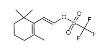 (E)-2-(2,6,6-trimethylcyclohexen-1-yl)-ethenyl (trifluoromethyl)sulfonate Structure