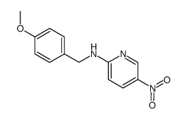 N-(4-methoxybenzyl)-2-amino-5-nitropyridine结构式