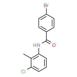 4-Bromo-N-(3-chloro-2-methylphenyl)benzamide structure