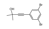 4-(3,5-dibromophenyl)-2-methyl-but-3-yn-2-ol Structure
