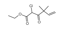 5-Hexenoic acid, 2-chloro-4,4-dimethyl-3-oxo-, ethyl ester Structure