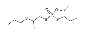 Dithiophosphoric acid O-ethyl ester S-propyl ester S'-(2-propylsulfanyl-propyl) ester结构式