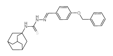 Hydrazinecarbothioamide,2-[[4-(phenylmethoxy)phenyl]methylene]-N-tricyclo[3.3.1.13,7]dec-1-yl-结构式