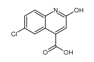 6-CHLORO-2-OXO-1,2-DIHYDROQUINOLINE-4-CARBOXYLIC ACID Structure
