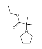 methyl-2 (pyrrolidinyl-1)-2 propanoate d'ethyle结构式