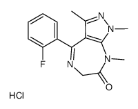 4-(2-fluorophenyl)-1,3,8-trimethyl-6H-pyrazolo[3,4-e][1,4]diazepin-7-one,hydrochloride picture