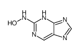 N-(7H-purin-2-yl)hydroxylamine结构式
