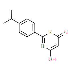 4-Hydroxy-2-(4-isopropylphenyl)-6H-1,3-thiazin-6-one structure