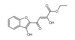 (Z)-ethyl 2-hydroxy-4-(3-hydroxybenzofuran-2-yl)-4-oxobut-2-enoate结构式