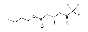 3-[(Trifluoroacetyl)amino]butyric acid butyl ester结构式