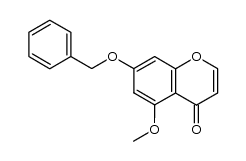 7-benzyloxy-5-methoxy-chromen-4-one结构式