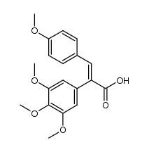 3-(4-methoxyphenyl)-2-(3,4,5-trimethoxyphenyl)acrylic acid Structure