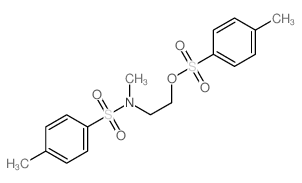 N,4-dimethyl-N-[2-(4-methylphenyl)sulfonyloxyethyl]benzenesulfonamide结构式