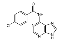 4-Chloro-N-(1H-purin-6-yl)benzamide结构式