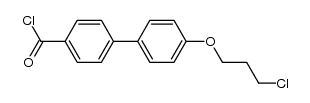 4'-(3-chloropropoxy)[1,1'-biphenyl]-4-carbonyl chloride结构式