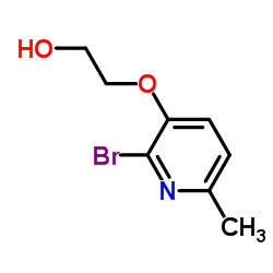 2-[(2-Bromo-6-methyl-3-pyridinyl)oxy]ethanol结构式