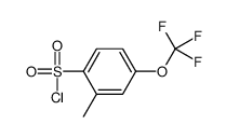 2-Methyl-4-(trifluoromethoxy)benzenesulfonyl chloride Structure