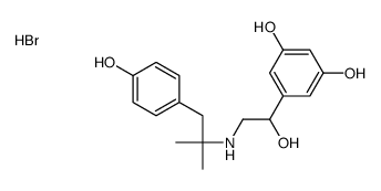 5-[1-hydroxy-2-[[1-(4-hydroxyphenyl)-2-methylpropan-2-yl]amino]ethyl]benzene-1,3-diol,hydrobromide Structure