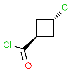 Cyclobutanecarbonyl chloride, 3-chloro-, trans- (9CI) Structure