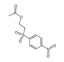 2-Acetoxyethyl p-nitrophenyl sulfone结构式