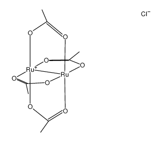 tetrakis(acetato)chloridodiruthenium(II,III)结构式